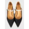 Leather shoes black and white