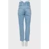 Light blue high-rise jeans