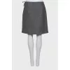 Gray wool skirt