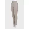 Cashmere trousers with elastic