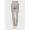 Cashmere trousers with elastic