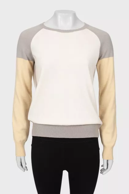 Mixed cashmere sweater
