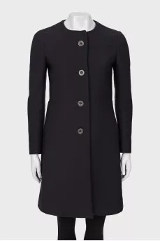 Navy blue fitted coats