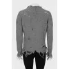 Ripped wool sweater