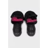 Insulated boots with patch