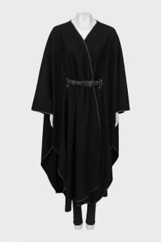 Black cape on the belt