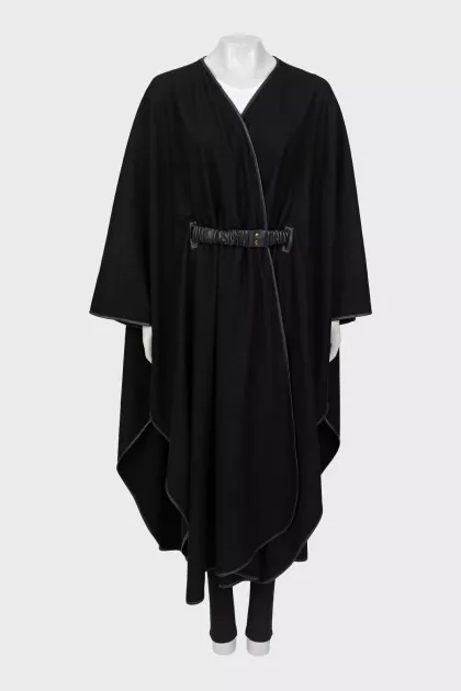 Black cape on the belt
