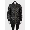 Black quilted jacket