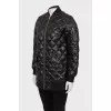 Black quilted jacket