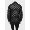 Black quilted jacket