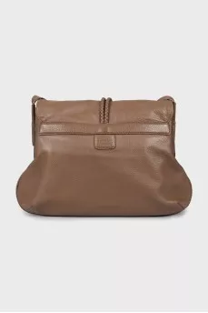Brown leather bag