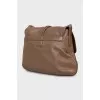 Brown leather bag