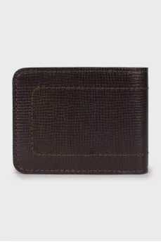 Men's wallet with branded embossing