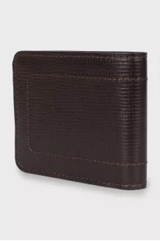 Men's wallet with branded embossing