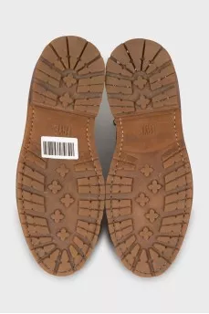Brown suede boots