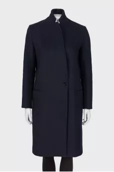 Dark blue wool coats