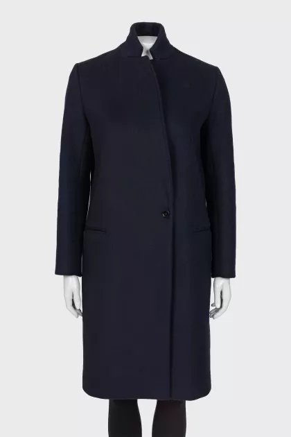 Dark blue wool coats