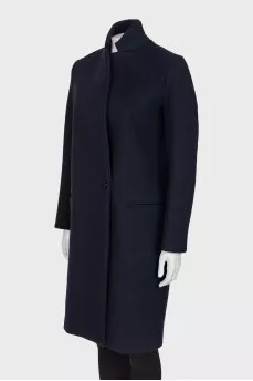 Dark blue wool coats