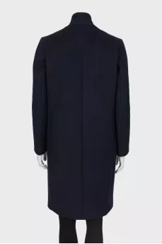Dark blue wool coats