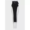 Maxi skirt with side slits with tag