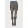 Leggings with signature print
