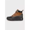 Men's boots in combined colors