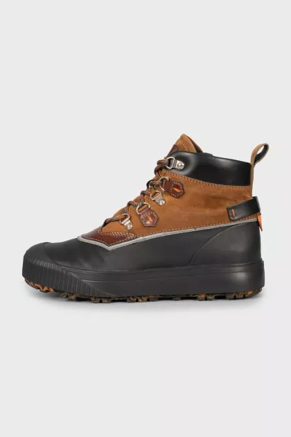 Men's boots in combined colors