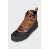 Men's boots in combined colors