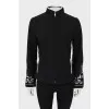 Cardigan with embroidered sleeves