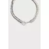 Silver necklace in the shape of a spikelet
