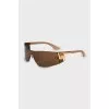 Sunglasses mask brown