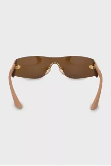 Sunglasses mask brown