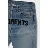 Men's ripped jeans with print