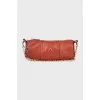 Cylindrical leather bag
