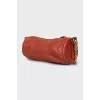 Cylindrical leather bag