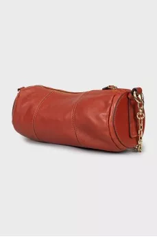 Cylindrical leather bag