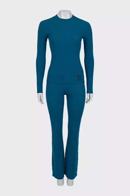 Ribbed wool suit