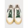 Leather sneakers with patches