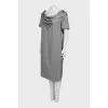 Gray shift dress