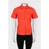 Red short sleeve shirt