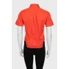 Red short sleeve shirt