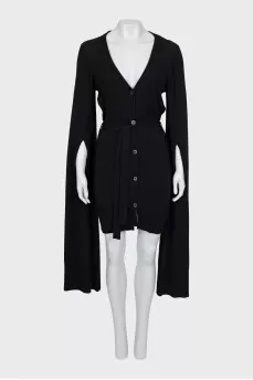 Black cardigan with long sleeves