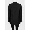 Double-breasted jacket in black