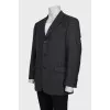 Men's single-breasted wool jacket