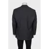 Men's single-breasted wool jacket