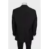 Men's black straight-fit jacket