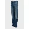 Long jeans in mixed color