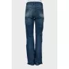 Long jeans in mixed color