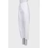 White mom fit jeans