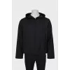 Men's black jacket with hood